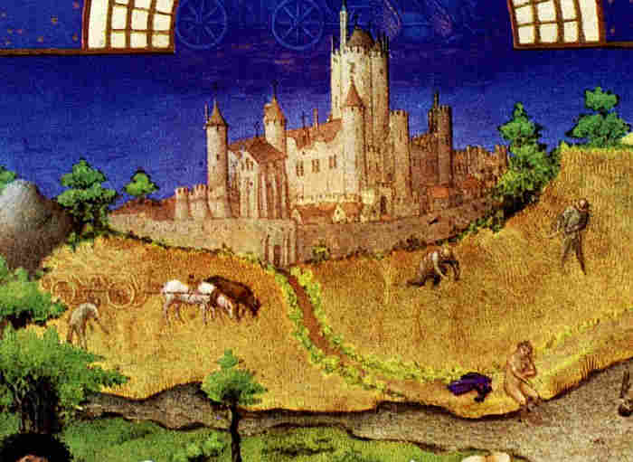 Ch&acirc;teau d'Etampes au d&eacute;but du XVe si&egrave;cle