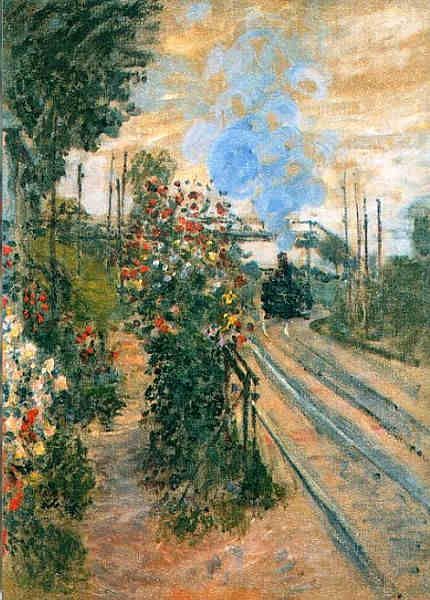 L'arriv&eacute;e &agrave; Montgeron par Claude Monet
