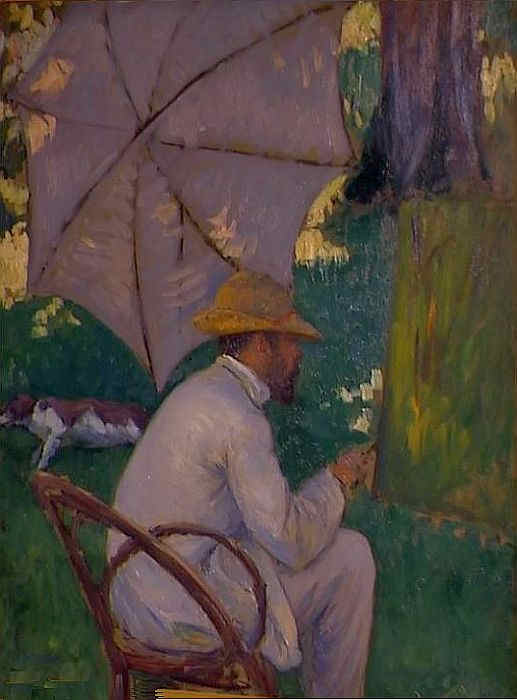 Caillebotte peignant  &agrave; Yerres