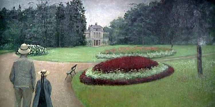 Parc de la propri&eacute;t&eacute; Caillebotte &agrave; yerres par Gustave Caillebotte