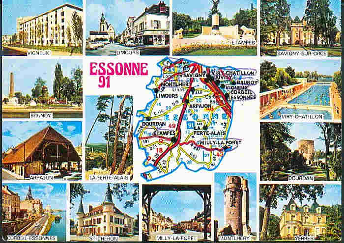 Cartes postales, villes de l'Essonne