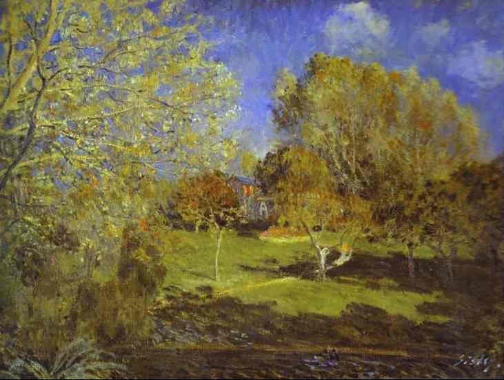 Montgeron, le jardin Hoschede par Sisley 