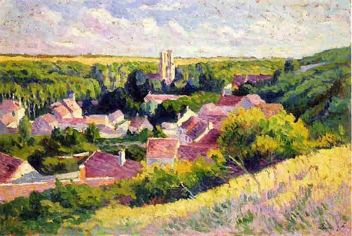 Mumineux, le village par Maximilien Luce