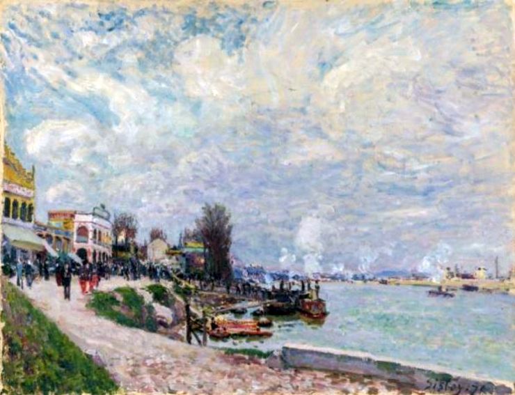 la Seine au Point du jour &agrave; Billancourt par Alfred Sisley
