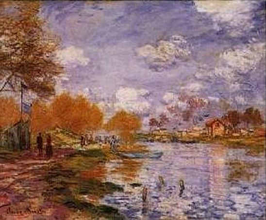 ile   de la Grande Jatte Claude Monet