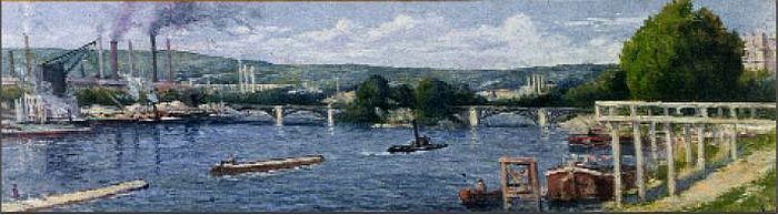 Le pont d'Issy les Moulineaux par Maximilien Luce