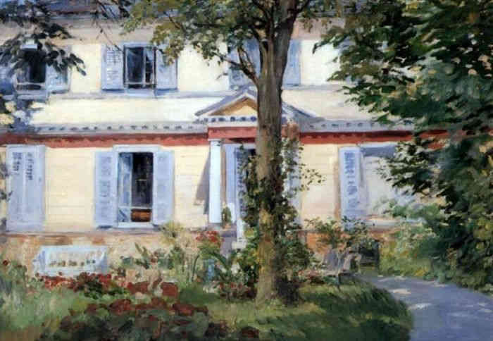 La maison de Rueil par Edouard Manet