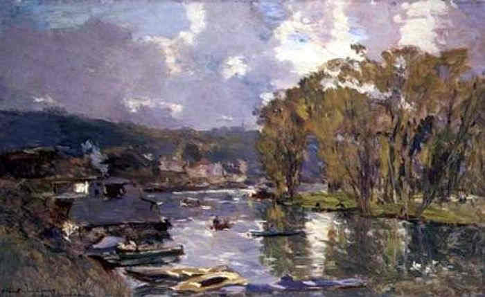 La Seine pr&egrave;s de Meudon par Albert Lebourg
