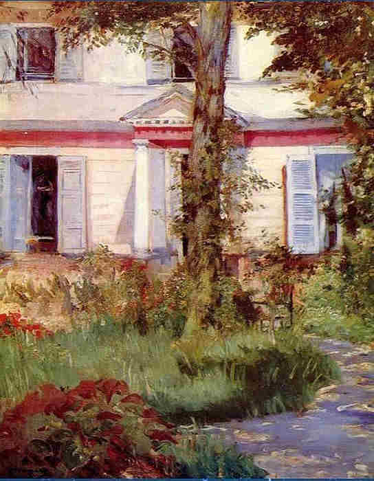 a maison de Rueil par Edouard Manet