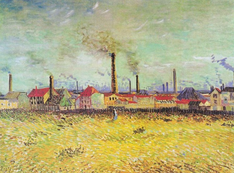 Les usines &agrave; Asni&egrave;res vazn Gogh