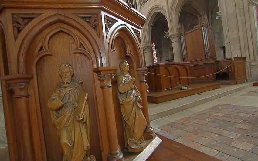 Eglise notre-Dame de la Nativit&eacute; &agrave; Moret-sur-Loing