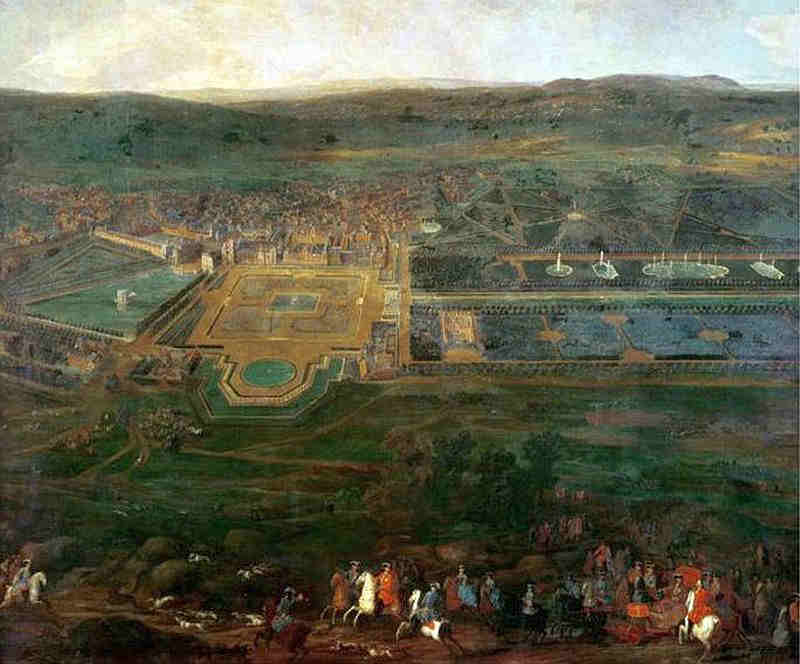 Le ch&acirc;teau de Fontainebleau par Pierre Denis Martin