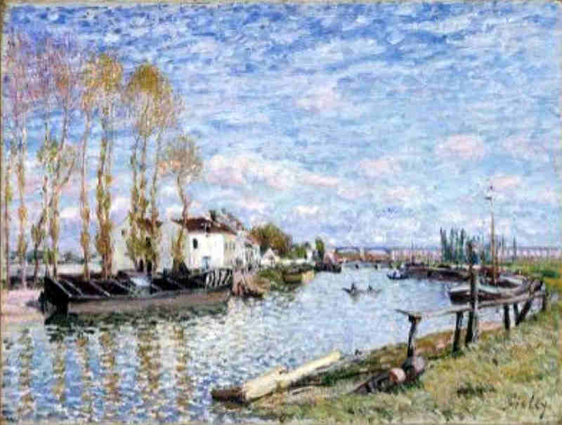 Le Loing &agrave; St-Mamm&egrave;s  par Alfred Sisley