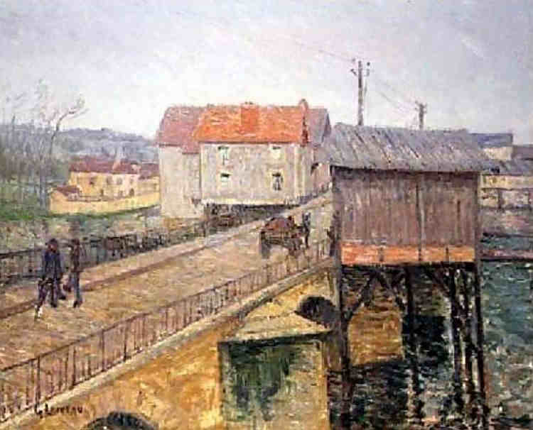 Le pont &agrave; Moret-sur-Loing par Gustave Loiseau