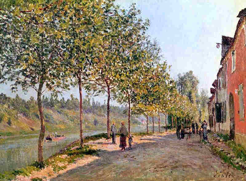 Matin de juin &agrave; St-Mamm&egrave;s  par Alfred Sisley
