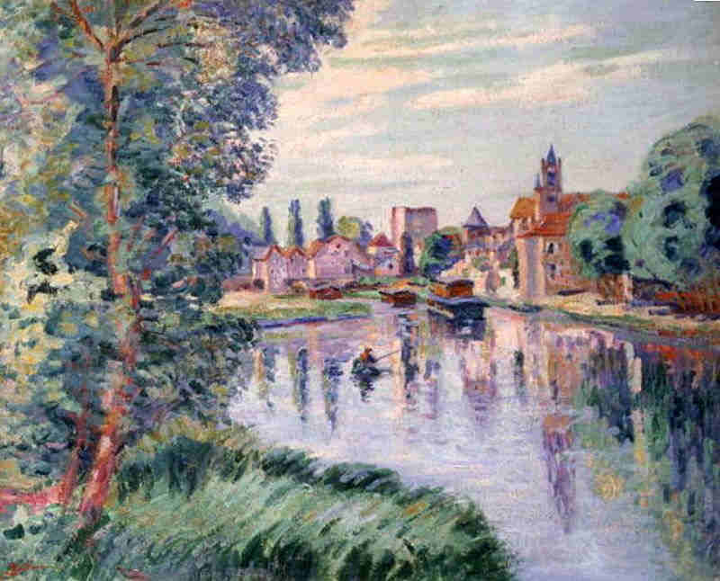 Moret-sur-loing par Armand Guillaumin 1896