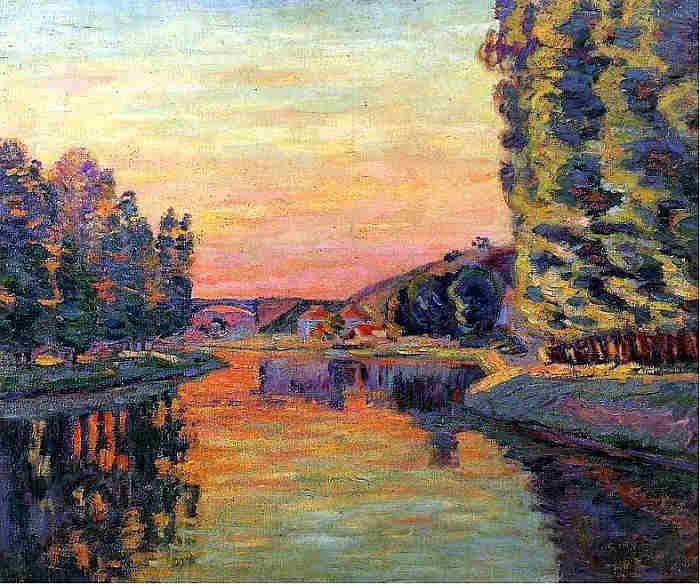 Moret-sur-loing par Armand Guillaumin 1902