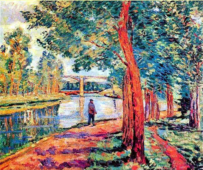Moret-sur-loing par Armand Guillaumin 1902
