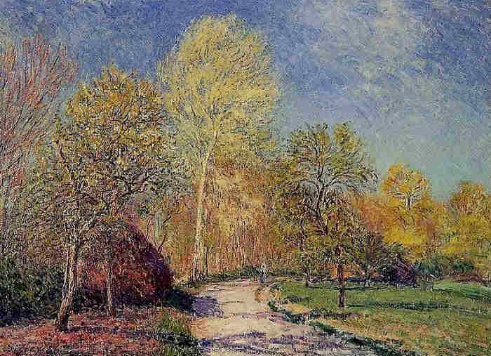 Moret sur Loing au mois de mai par Albert Lebourg