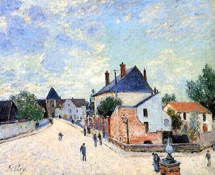 La porte de Bourgogne &agrave; Moret-sur-Loing  par Alfred Sisley