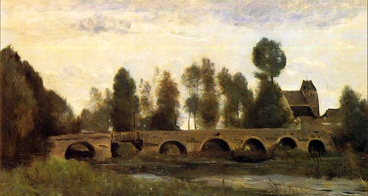 Pont de Grez par Corot