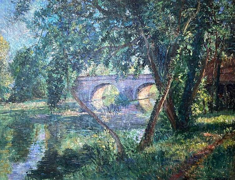 Matin de juin &agrave; St-Mamm&egrave;s  par Alfred Sisley