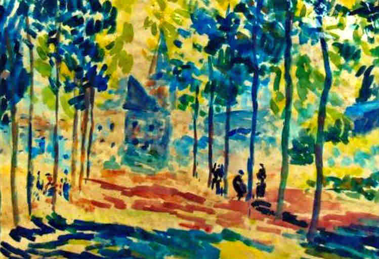 Le pr&eacute; de pin &agrave; Moret-sur-Loing par Zanaroff