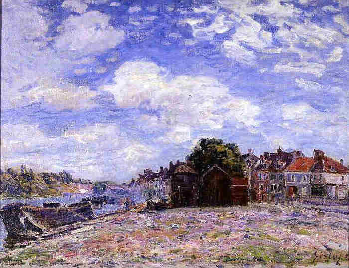 St-Mamm&egrave;s, le Loing   par Alfred Sisley