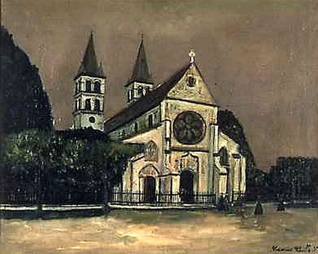 Notre Dame de Melun par Maurice Utrillo