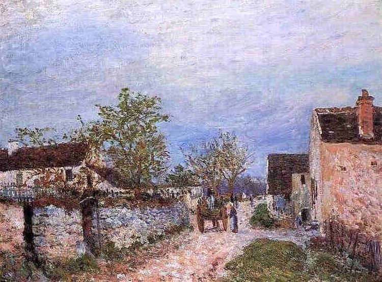 Maison &agrave; V&eacute;neux par Alfred Sisley