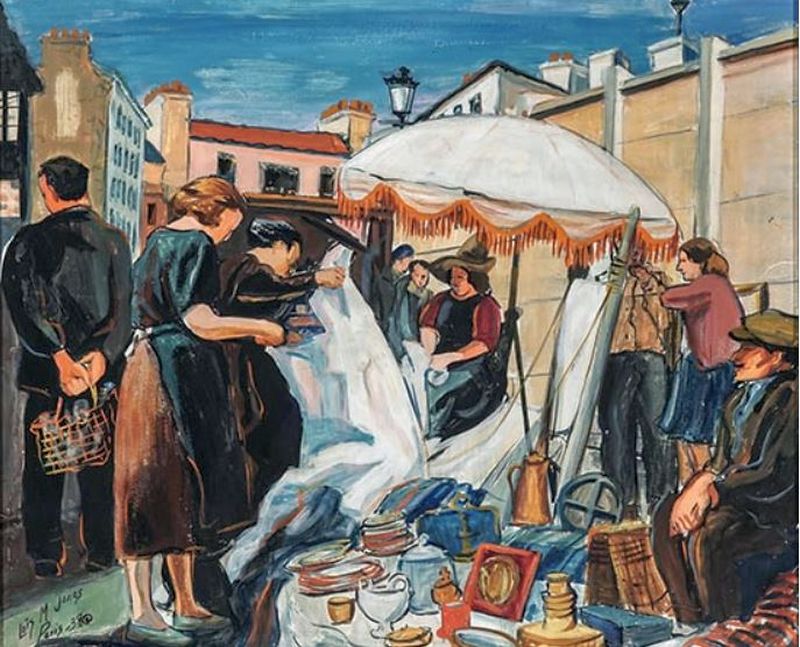 March&eacute; aux puces de St-Ouen par Lois Mailou Jonnes