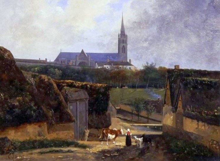  La basilique de St-Denis par Camille Corot