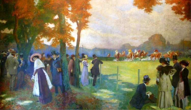 Marchand de couleurs &agrave; St-Ouen par Maurice Utrillo