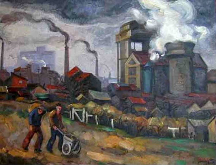 Paysage de la zone, porte de St-Ouen par Jean Lugnier 