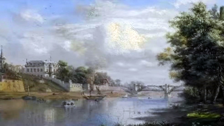 Vers les puces de St-Ouen, porte de Clignancourt en  1900