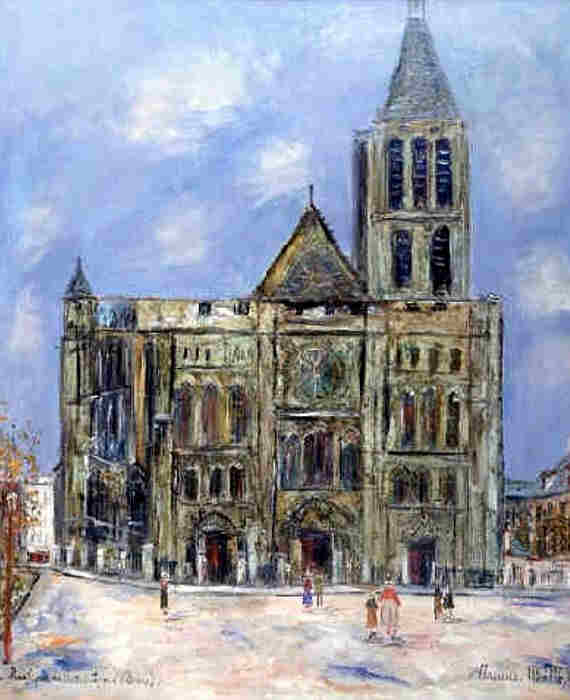  La basilique de St-Denis par Maurice Utrillo