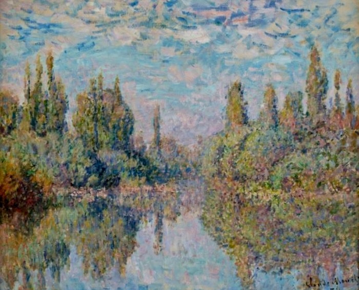 Eglise de V&eacute;theuil par Claude Monet