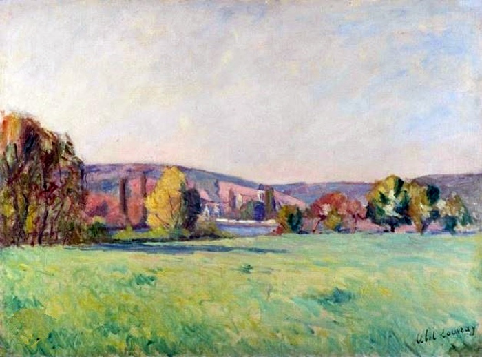 Vue panoramique de V&eacute;theuil par Abel Lauvray