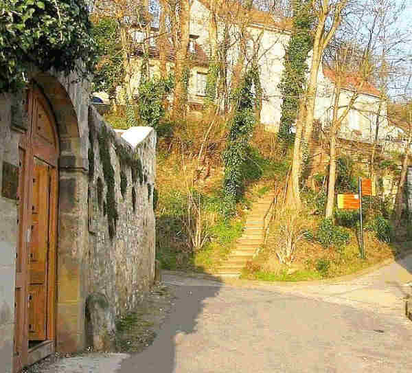 Escalier de la Sansonne &agrave; Auvers sur Oise