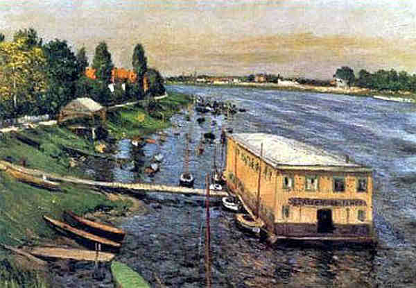 Argenteuil, le ponton par Gustave Caillebotte