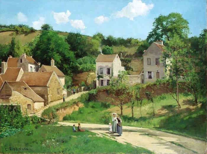 L'Ermitage &agrave; Pontoise par Camille Corot