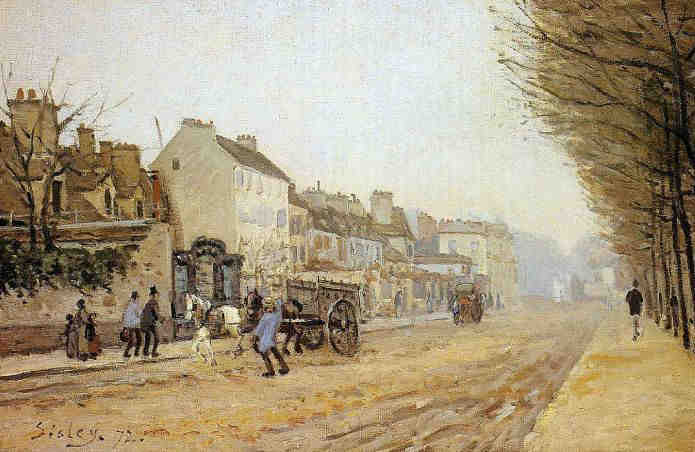 Argenteuil boulevard H&eacute;loise par Alfred Sisley