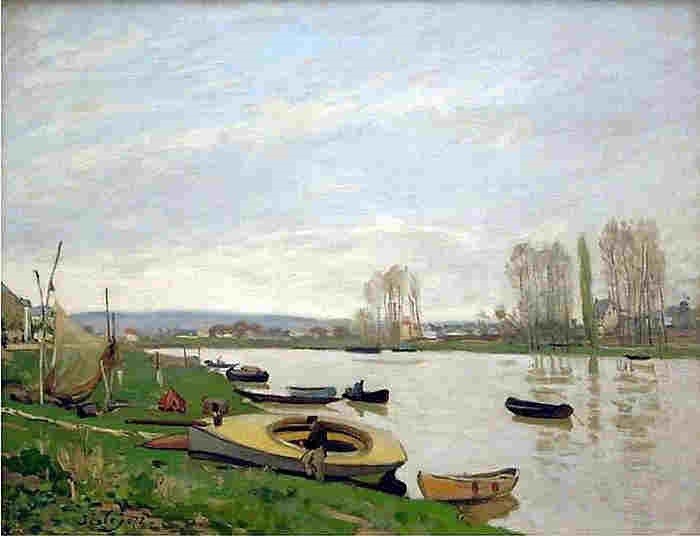 La Seine &agrave; Argenteuil par Alfred Sisley
