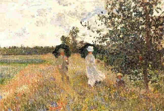Promenade pr&egrave;s Argenteuil Claude Monet