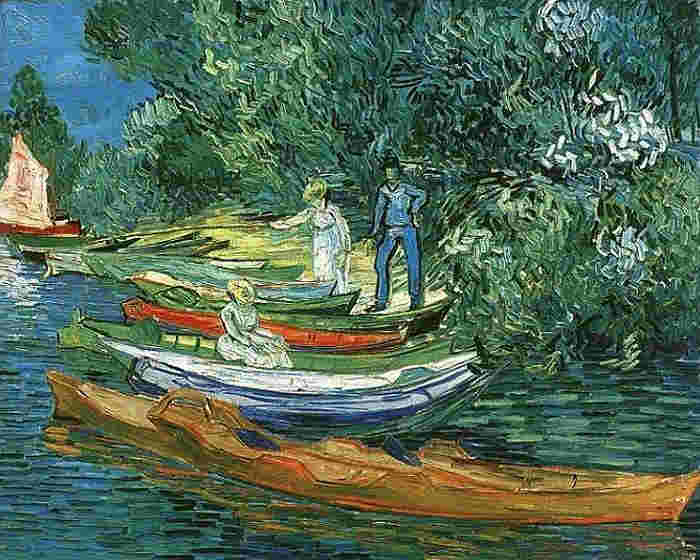 Berges de l'Oise &agrave; Auvers sur Oise par van Gogh