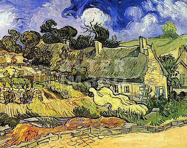 Auvers sur Oise, chaumes de Cordevilles par Van Gogh
