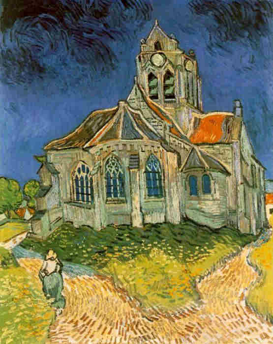 &eacute;glise d' Auvers sur Oise par Van Gogh