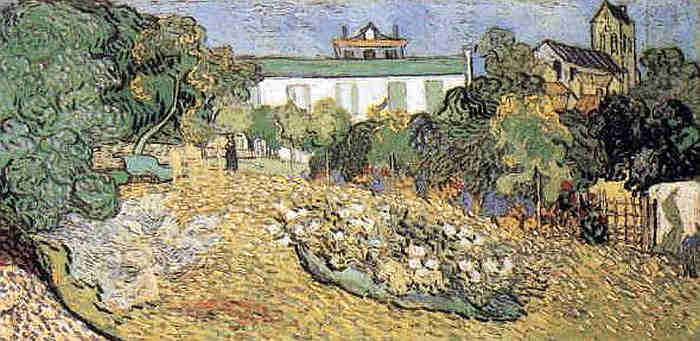 Auvers sur Oise, le jardin de Daubigny par Van Gogh