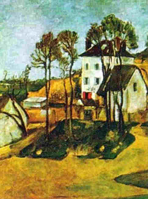 Auvers sur Oise, maison du docteur Gachet  par Paul C&eacute;zanne