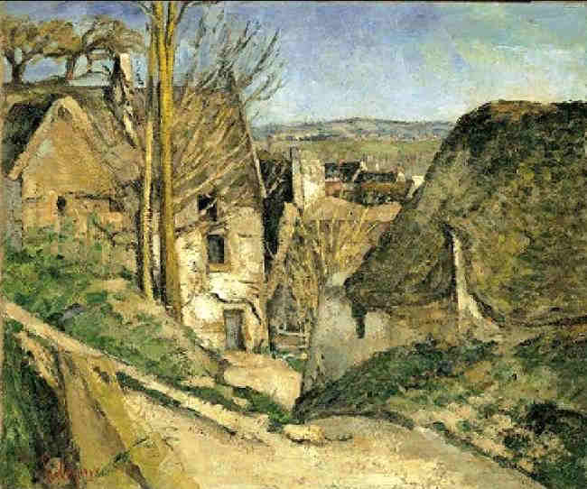 Auvers sur Oise, la maison du pendu  par Paul C&eacute;zanne
